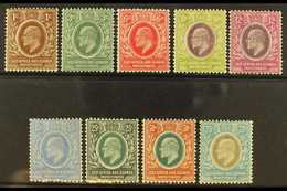 1907-08 Complete Definitive Set, SG 34/42, Fine Mint. (9 Stamps) For More Images, Please Visit Http://www.sandafayre.com - Vide