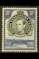 1941 30c Black And Dull Violet-blue, Perf 14, SG 141a, Very Fine Mint, Showing A "Hair Line Through Lower Part Of Design - Vide
