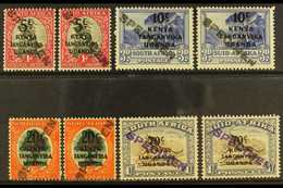 1941-2 South Africa Surcharges Set, HANDSTAMPED "SPECIMEN" SG 151s/4s, Mint Singles, A Rare Set (8). For More Images, Pl - Vide