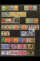 1923-1958 FINE MINT COLLECTION On A Two-sided Stock Page, ALL DIFFERENT, Inc 1923-24 ½a Inverted Opt (toned), 1939 To 4a - Kuwait