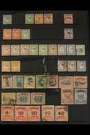 1879-1904 COLLECTION On Stock Pages, Mostly All Different Mint/unused & Used Stamps, Includes 1879 16c Unused, 1880-82 2 - Borneo Del Nord (...-1963)