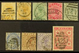 1881-1890 FINE/VERY FINE USED Complete Basic Run Comprising 1881 (wmk CC) ½d Yellow, 1882 (wmk CA) ½d Orange-yellow, 188 - Malta (...-1964)