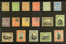 1930 Inscribed "POSTAGE & REVENUE" Complete Set, SG 193/209, Fine Mint. (17 Stamps) For More Images, Please Visit Http:/ - Malta (...-1964)