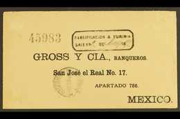 1892 (2 March) Registered Cover Addressed To Cuidad San Jose El Real, Mexico Bearing (on Reverse) 5c Ultramarine, 10c Ve - Mexique