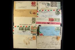 1900's To 1950's COMMERCIAL COVERS Interesting Accumulation, Includes A Few Cards And Fronts. Note Useful Flown And Regi - Mexico