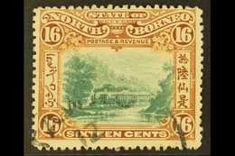 1897-1902 16c Green & Chestnut Perf 13½-14, SG 107, Fine Cds Used, Fresh. For More Images, Please Visit Http://www.sanda - North Borneo (...-1963)