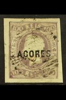 AZORES 1868-70 100r Dull Purple Imperf With 4 Large Margins, SG 6, Very Fine Used For More Images, Please Visit Http://w - Other & Unclassified