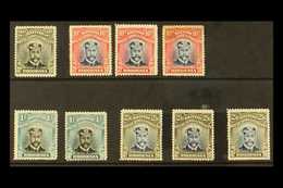 1913 HEAD DIE II ADMIRALS Selection Of Mint Perf 15 Issues With 2d Black And Grey, 10d Blue And Red (3), 1s Black And Gr - Sonstige & Ohne Zuordnung