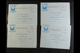 AEROGRAMMES 1967 Formula Air Letter Sheets Complete Set Of 8 Different Views With Red "POSTAGE PAID IN CASH / Salisbury" - Sonstige & Ohne Zuordnung