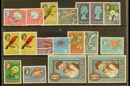 1961-65 Pictorial Definitive Set With Most Addition Chalky Paper Variants, SG 176/89, Fine Used (18 Stamps) For More Ima - Saint Helena Island