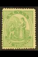 1871-78 1s Pale Green, SG 20, Fine Mint. For More Images, Please Visit Http://www.sandafayre.com/itemdetails.aspx?s=6147 - St.Christopher-Nevis & Anguilla (...-1980)