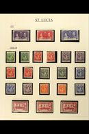 1937-52 KGVI MINT COLLECTION Presented In Mounts On Pages, Highly Complete For This Reign With Only 3 Stamps Missing (19 - St.Lucia (...-1978)