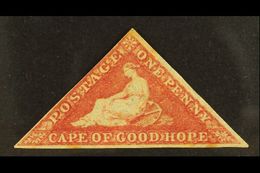CAPE OF GOOD HOPE 1855-63 1d Deep Rose-red, SG 5b, MINT Part OG With 3 Just Clear/good Neat Margins, Couple Of Mild Tone - Non Classés