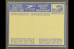 AEROGRAMME 1941 3d Ultramarine On Pale Buff With Blue Overlay, English Stamp Impression With Tops Of Trees Touching Fram - Unclassified