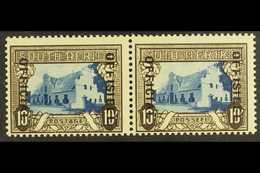 OFFICIAL 1940 10s Blue And Sepia, Overprint Reading Downwards With "OFFICIAL" At Left, SG O29, Fine Mint Pair. For More  - Ohne Zuordnung