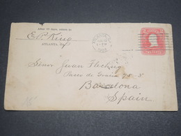 ETATS UNIS - Entier Postal De Atlanta En 1903 Pour L 'Espagne , Complément Parti - L 12205 - 1901-20
