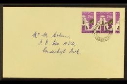 RSA VARIETY 1963-7 2½c Bright Reddish Violet & Emerald, Wmk RSA, GROSSLY MISPERFORATED PAIR On Cover, SG 230a, Neat ORAN - Ohne Zuordnung