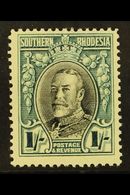 1931-7 1s Black & Greenish Blue, Perf.14, SG 23b, Never Hinged Mint. For More Images, Please Visit Http://www.sandafayre - Rhodesia Del Sud (...-1964)