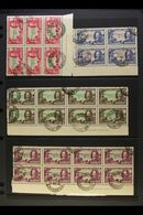 1935 SILVER JUBILEE All Four Values In Blocks, Includes 1d In Corner & IMPRINT Blocks Of 6, 2d In Irregular IMPRINT Bloc - Rodesia Del Sur (...-1964)