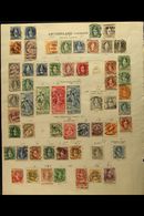 1854-1924 OLD COLLECTION On Pages, Mint Or Used, Inc 1854 To 20r, Standing Helvetia To 3f, 1900 UPU Set Inc 25c (x3), 19 - Sonstige & Ohne Zuordnung