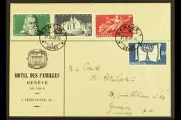 1948 Federal State Centenary Set On First Day Cover, SG 485/8, Zumstein 281/4, Very Fine On A Commercial Cover. For More - Sonstige & Ohne Zuordnung