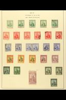 1913-1960 ATTRACTIVE USED Old Time Collection On Leaves. Note 1913-23 To 5s With Additional Shades To 1s; 1915-18 Red Cr - Trindad & Tobago (...-1961)