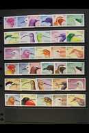 1988 Birds Set Complete (SG 502/17) Both As An IMPERFORATE PROOF SET And Also A PERFORATED SET WITH MISSING COLOURS, All - Tuvalu (fr. Elliceinseln)