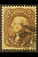 1861-6 5c Brown, Pale Shade, perf.12, Scott 76, SG 72b, Fine Used. For More Images, Please Visit Http://www.sandafayre.c - Autres & Non Classés