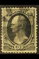 1870-1 30c Black, Hamilton, No Grill, Scott 154, SG 156, Fine Used. For More Images, Please Visit Http://www.sandafayre. - Autres & Non Classés