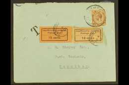 1926-30 POSTAGE DUE ERROR ON COVER Envelope From Kampala To Zanzibar, Bearing The KUT 1c Brown Tied Kampala Cds, With "T - Zanzibar (...-1963)