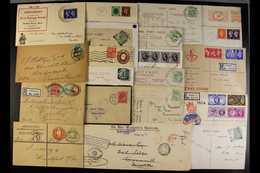 1903-1951 COVERS & CARDS. An Interesting Assembly Of Mostly Commercial Mail With Many 'better' Items, Inc Registered & P - Altri & Non Classificati