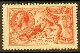 1918-19 5s Rose-red Seahorse Bradbury Printing, SG 416, Fine Mint, A Few Shortish Perfs Mentioned For The Sake Of Accura - Ohne Zuordnung