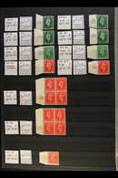 KGVI CONTROLS ACCUMULATION Of Items, From Single Stamps With Control In Margin Attached To Blocks, We See 1937-47 Defins - Ohne Zuordnung