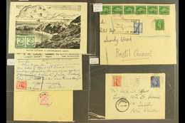LUNDY 1943-1953 COVERS AND CARDS, All Bearing GB KGVI And Lundy Island Stamps. Comprises Two Envelopes, Two Postcards An - Other & Unclassified
