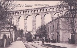 France 13, Roquefavour - Ventabren , Train En Gare Et Aqueduc (873) - Roquefavour
