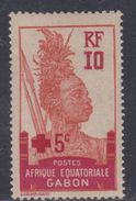 Gabon N° 81  X Au Profit De La Croix-Rouge  Trace De Charnière Sinon TB - Unused Stamps