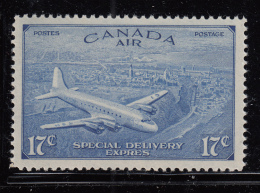 Canada 1946 MNH Scott #CE4 17c DC 4-M Airplane Accent: Grave - Luftpost-Express