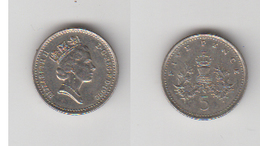 FIVE PENCE 1992 - 5 Pence & 5 New Pence