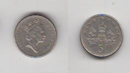 FIVE PENCE 1990 - 5 Pence & 5 New Pence