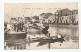 34 Hérault - Cette Sète Le Quai De La Bordigue Cachet Militaire 1915 - Sete (Cette)