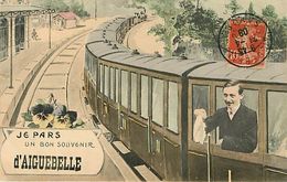 73 Aiguebelle : Un Bon Souvenir De Gare Train Fantaisie - Aiguebelle