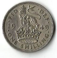 Pièce De Monnaie 1 Shilling 1949 - I. 1 Shilling