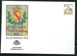 Bund PU108 C1/015 Privat-Umschlag TAG DER BRIEFMARKE LV Elbe-Weser-Ems 1978 - Enveloppes Privées - Neuves
