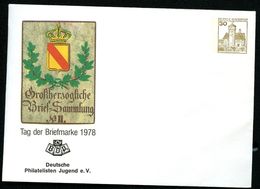 Bund PU108 C1/020 Privat-Umschlag TAG DER BRIEFMARKE Philatelisten-Jugend 1978 - Private Covers - Mint