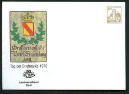 Bund PU108 C1/021 Privat-Umschlag TAG DER BRIEFMARKE LV Saar 1978 - Privé Briefomslagen - Ongebruikt