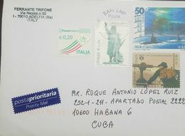 O) 2015 ITALY. SCULPTURE OF RE ENZO, SUBMARINE - ALPINE CLUB, COVER PRIORITY TO CARIBE, XF - Airmail