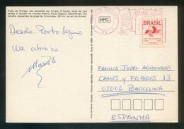 Brasil. BA - Porto Seguro. *Praia De Pitinga...* Circulada Taxe 1981. - Cartas & Documentos