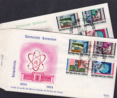 Ca5004 CONGO (Kinshasa) 1964, SG511-8  10th Anniv Lovanium University,  FDC - FDC