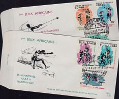 Cb0005 CONGO (Kinshasa) 1965, SG 567-72 1st African Games, Jeux Africains, FDC - FDC