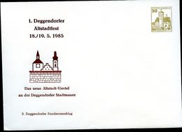 Bund PU249 D2/002 Privat-Umschlag ALTSTADTVIERTEL DEGGENDORF 1985 - Enveloppes Privées - Neuves